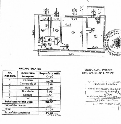 Apartament 2 camere  Aleea Chi