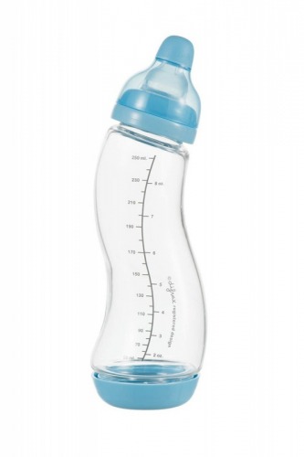 Biberon din sticla ergonomic S