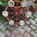 Candelabru rustic din lemn