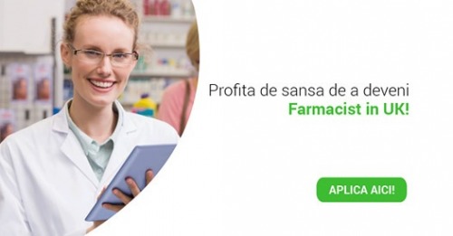 Cautam Farmacist pentru Anglia