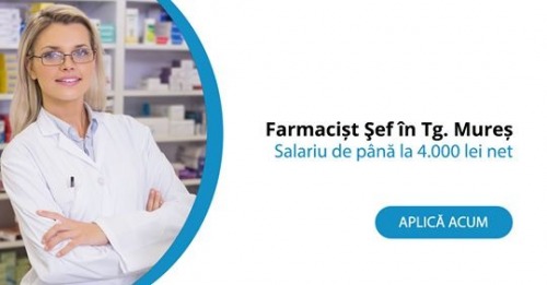 Cautam Farmacist sef in Tg. Mu