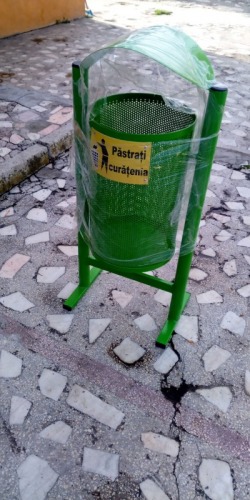 Cos gunoi din tabl   preforata