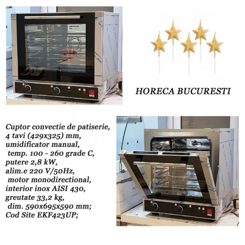 Cuptor convectie pt gastro pat