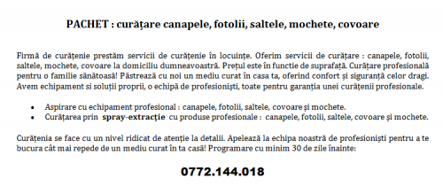 Cur    are canapele  fotolii  