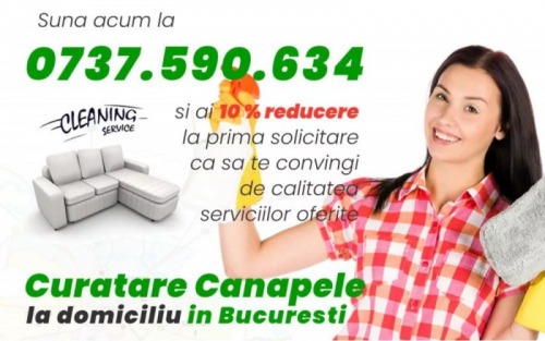 Curatare canapele Bucuresti la