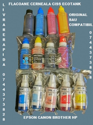 Flacoane cu cerneala CISS ECOT