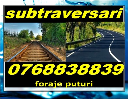 forari orizontale drumuri  cai