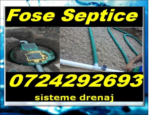 Fose septice  fosa  drenaj