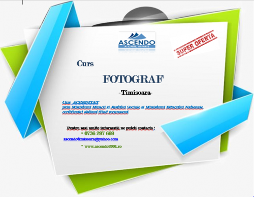 FOTOGRAF   Curs de calificare