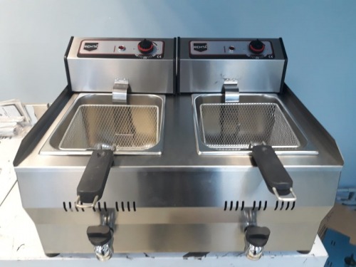 Friteuza inox elect. 2x13 Lt  