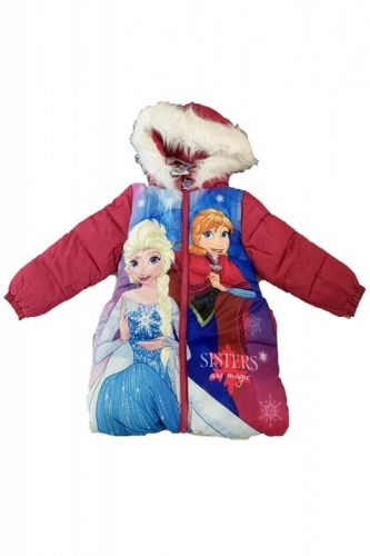 Geaca de iarna roz Elsa   Anna
