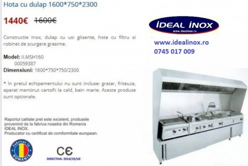 hota inox cu filtre si robinet