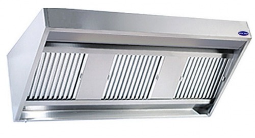 Hota inox perete cu filtru   S