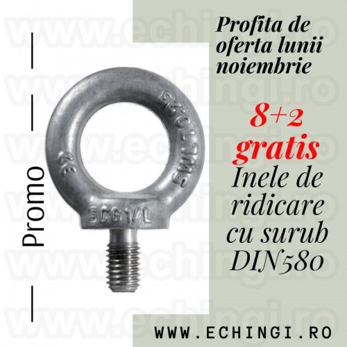 Inel de ridicare surub TOTAL R
