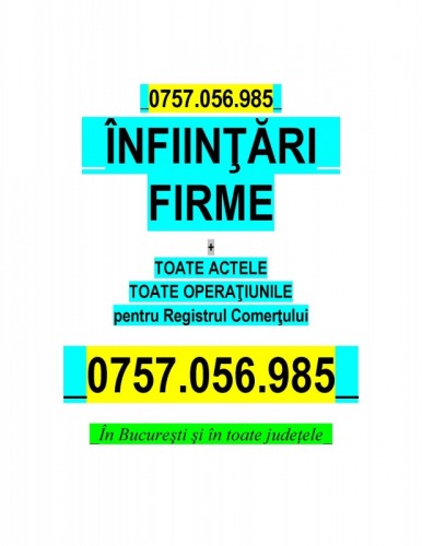INFIINTARI FIRME   FIRME NOI