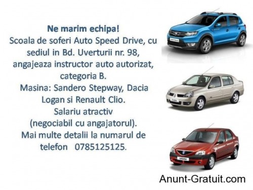 Instructor auto autorizat  cat