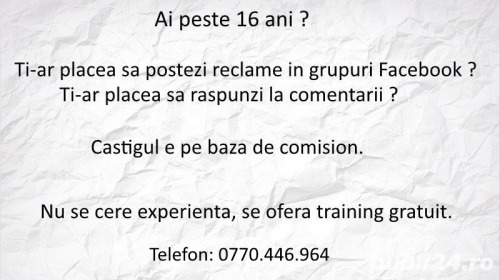 Job part time online de acasa