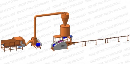 Linie brichetare 300 400 kg or