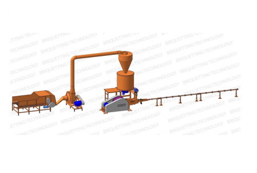 Linie brichetare 400 500 kg or
