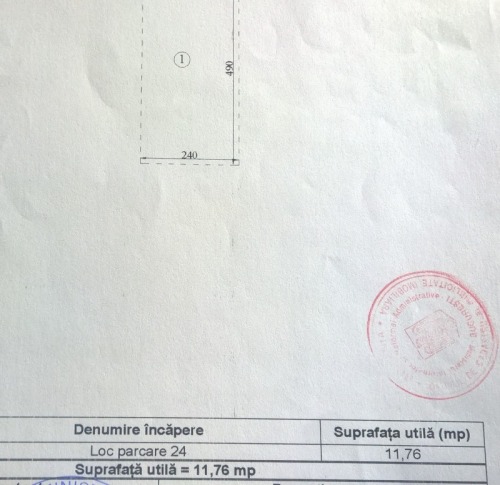 Loc de parcare subteran