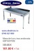 Masa de lucru inox andorsata