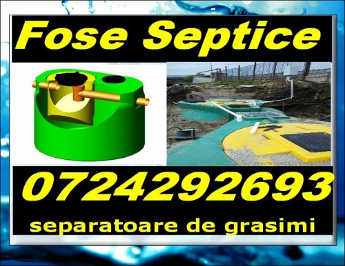 Montaj fose septice si separat