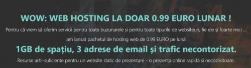 Oferim gazduire WEB Romania