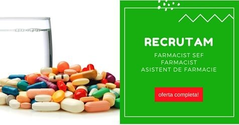 Recrutam Farmacist Diriginte i