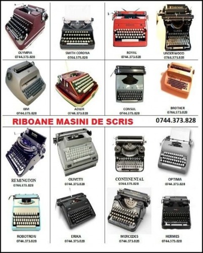 Role panglici masini de scris 