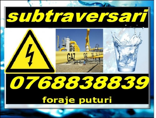 Subtraversari apa  gaz si cure