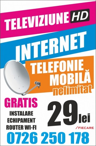 Televiziune HD   Internet Wi f