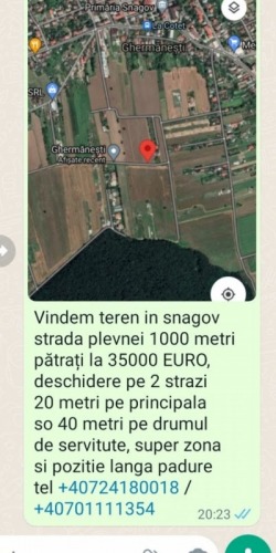 Teren snagov 1000 metri deschi