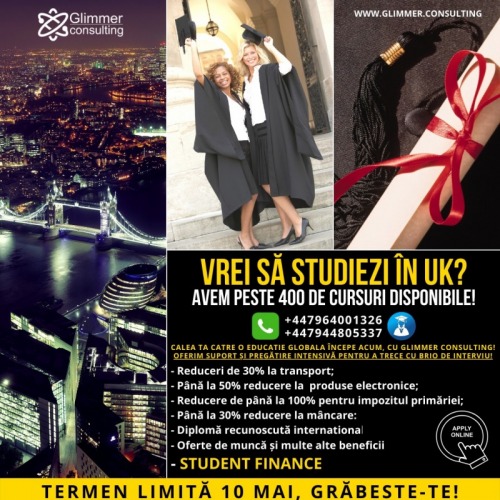 Termen limit   10 MAI. Aplica 