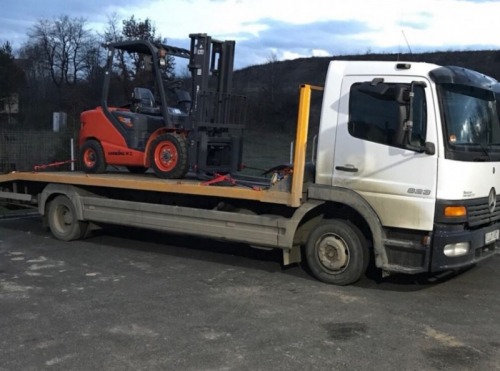Transport utilaje bobcat nacel