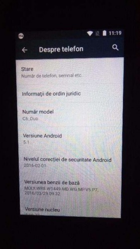 Vand Allview C6 Duo defect  pe