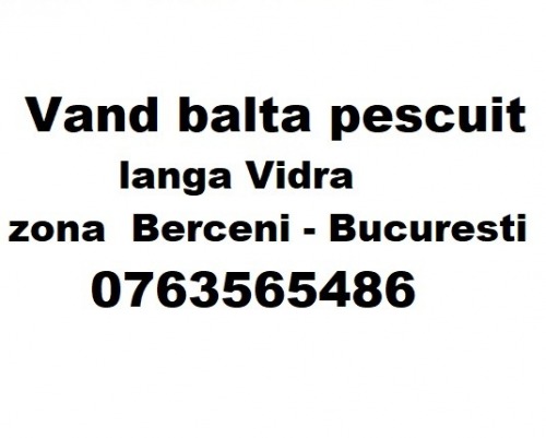 Vand balta pescuit langa  Vidr