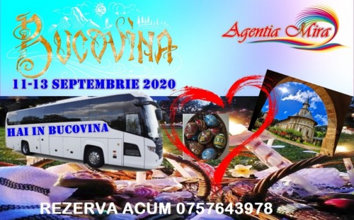 Weekend in Bucovina cu plecare